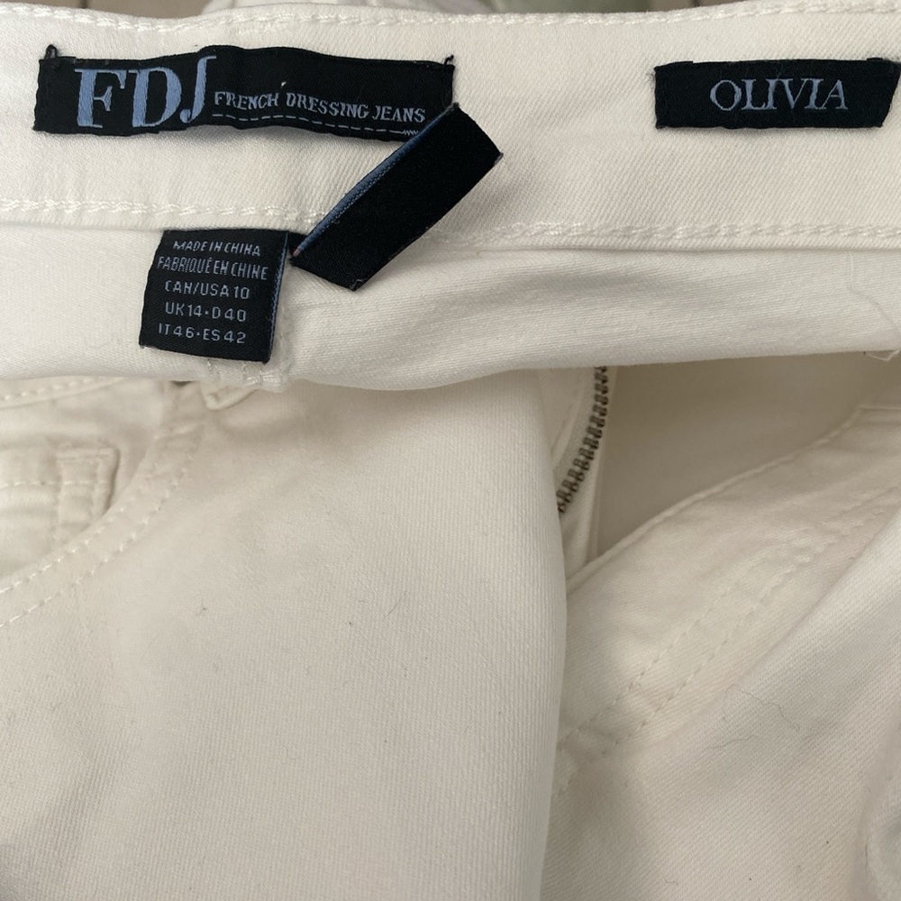 French Dressing Jeans Women's Cream Flare & Wide Leg Jeans
